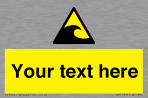 Custom warning tsunami hazard zone